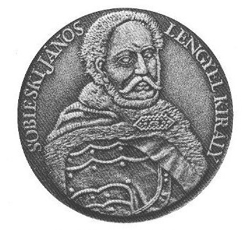 Medal upamiętniający 300. rocznicę wyzwolenia węgierskiej miejscowości Szecseny. Przedstawia portret Jana III Sobieskiego ubranego w zbroję antyczną.  