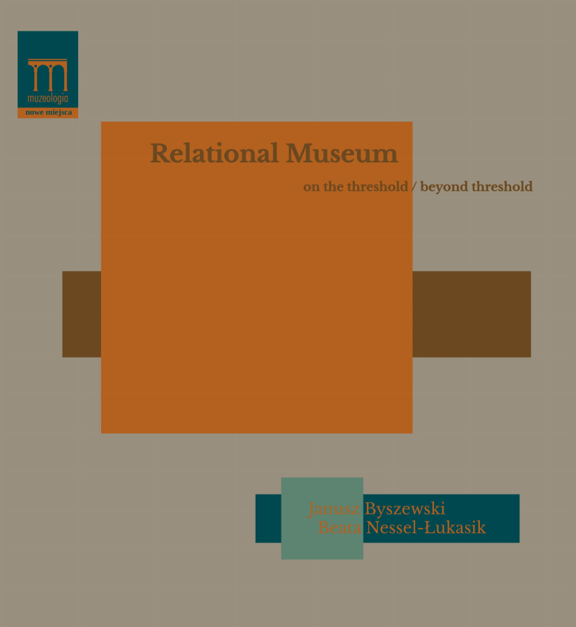 Okładka do publikacji "Relational museum". Grafika prosta i geometryczna. 