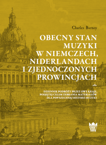 Żółto-oliwkowa okładka książki z ryciną przedstawiającą zabytkowy kościół z kopułą nad rzeką.