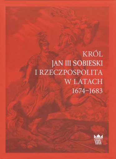 Czerwona okładka książki z przedstawieniem króla Jana III w antycznej zbroi na koniu.