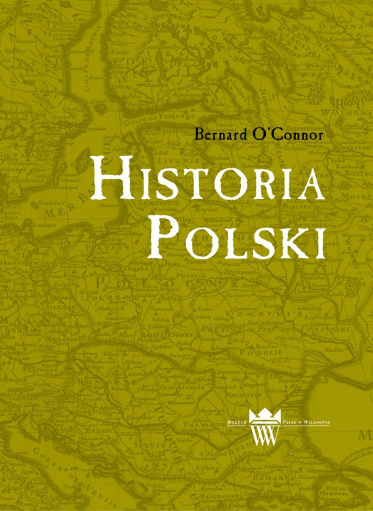 Żółta okładka książki z zarysem nowożytnej mapy Polski.