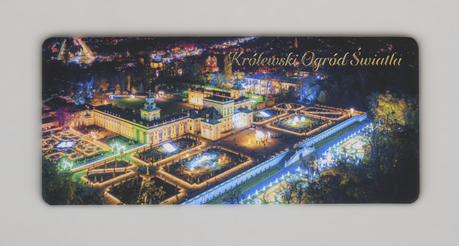 Magnes z widokiem Pałacu podczas Królewskiego Ogrodu Światła.